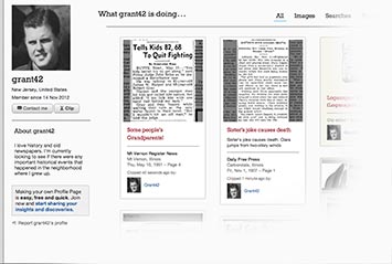 Profile page on Brooklyn Public Library Archive
